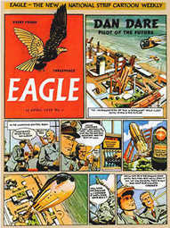 The first ever issue of Eagle from April 14, 1950 - Click here to go to my Dan Dare "Jigsaw Number 2" page (Java Applet powered)